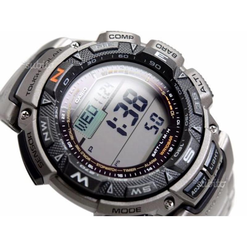 Casio pro trek solar prg-240t-7ver titanium nuovo