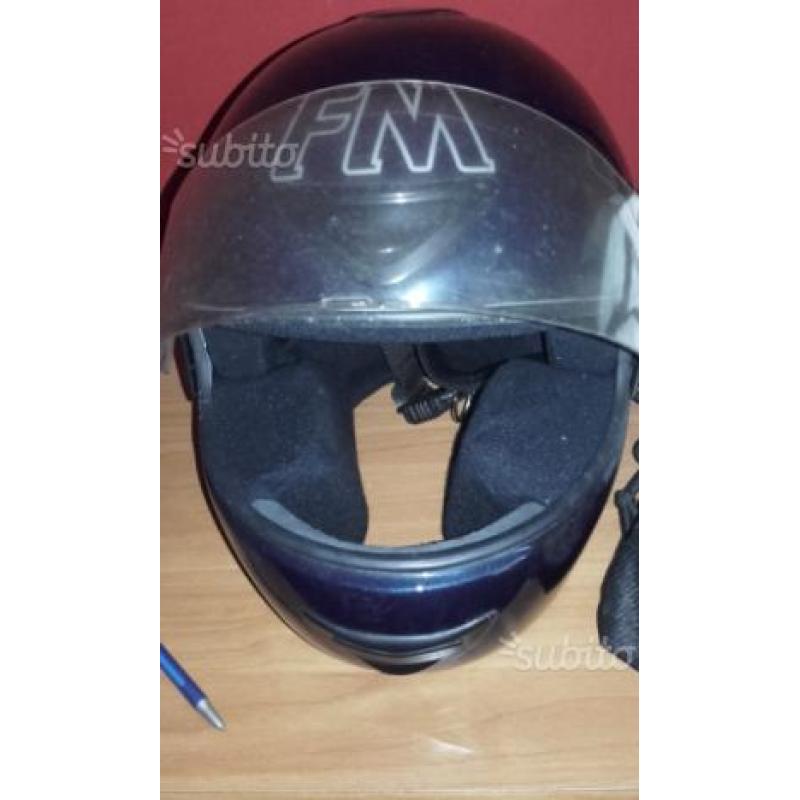 Casco integrale colore blu