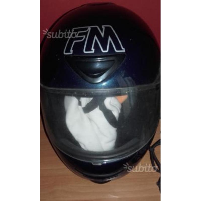 Casco integrale colore blu