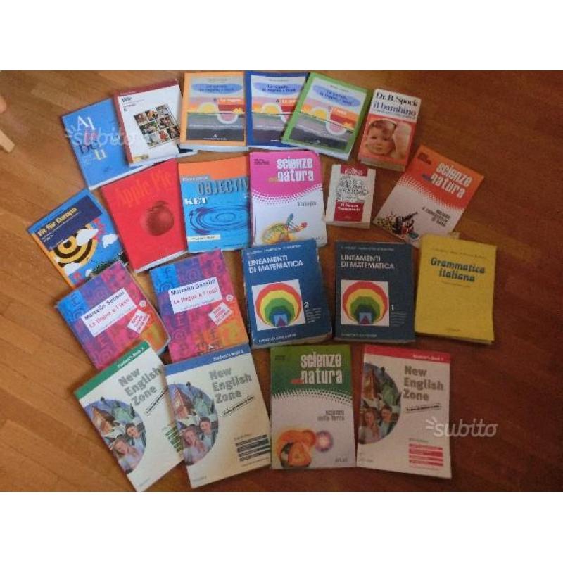 Stock di 25 libri scolastici a 2