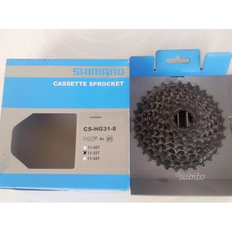 Cassetta bicicletta shimano 8 vel. cs-hg31-8 11-32