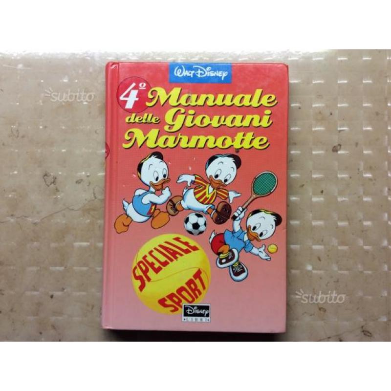 4 manuale giovani marmotte 1992 Disney topolino