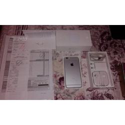 IPhone 6 Silver e bianco 16 GB, 9 mesi di vita