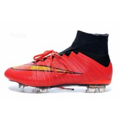 Scarpe nike mercurial superfly fg red black gold