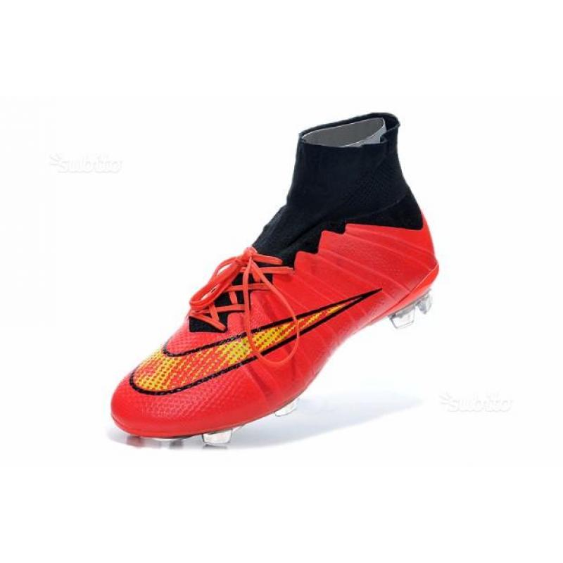 Scarpe nike mercurial superfly fg red black gold