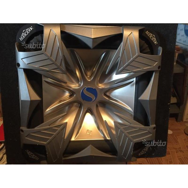 Subwoofer Kicker L7 - 38 + Griglia + Scritta Artg