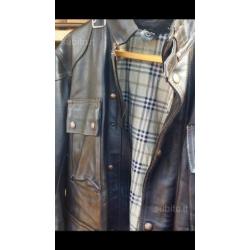 Giacca in pelle Cafe racer tg 54 simil Belstaff