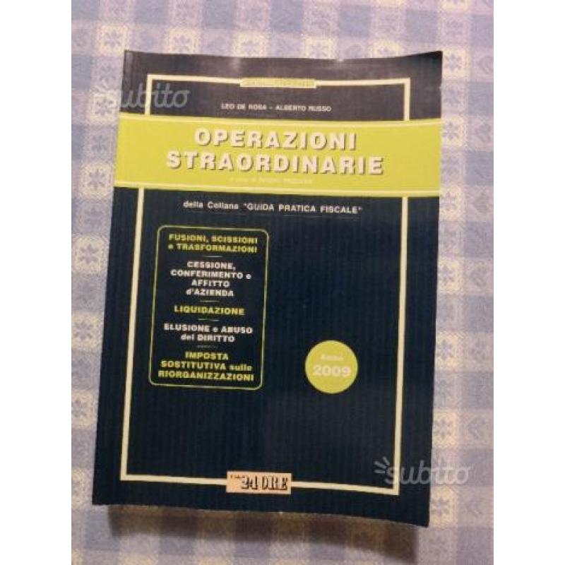 Operazioni straordinarie guida pratica fiscale