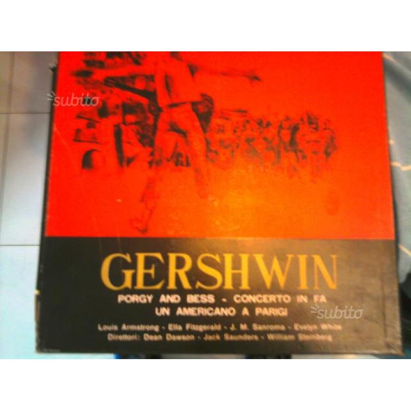 2 Cofanetti con LP -I grandi del jazz- gershwin