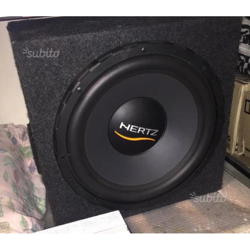 Subwoofer hertz hx 380 amolificatore audio system