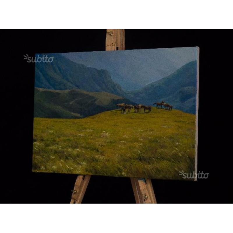 Quadro "Monte Bregnano" Olio su Tela