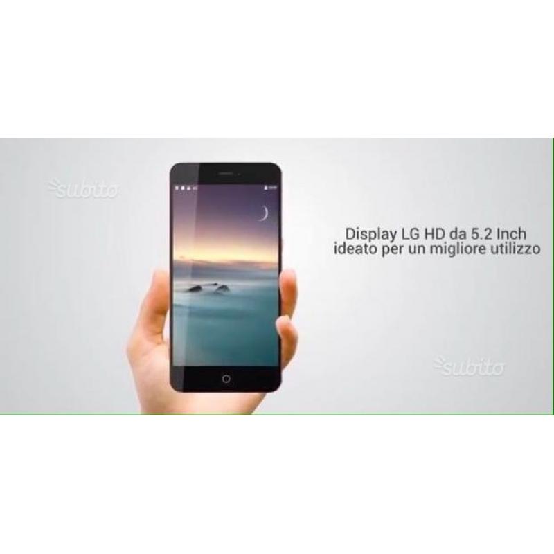 Smartphone m1 4g lte impronta digitale