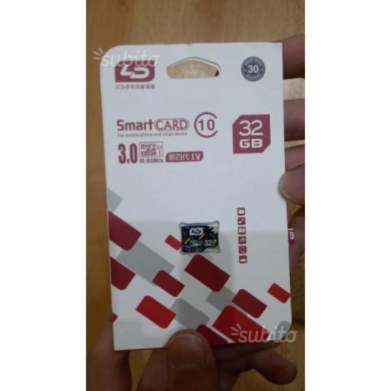 Scheda Micro SD 32 GB Class 10 32 GB/64 GB/128