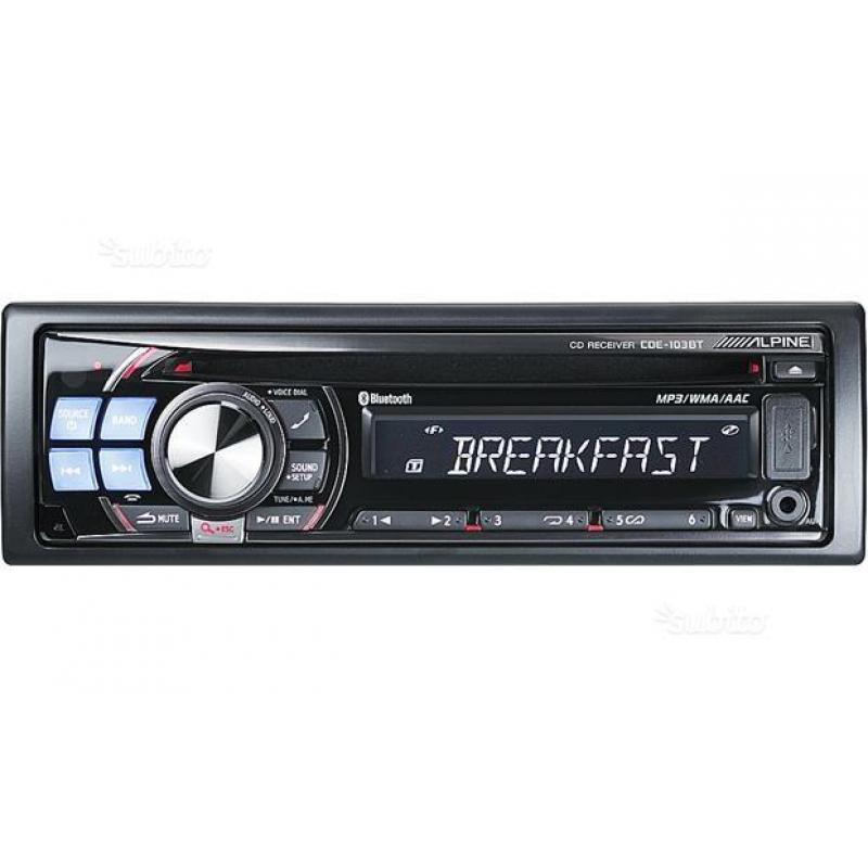 Autoradio alpine CDE-103BT perfetto