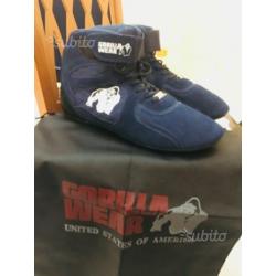 Scarpe Gorilla Wear blu navy bodybuilding taglia45