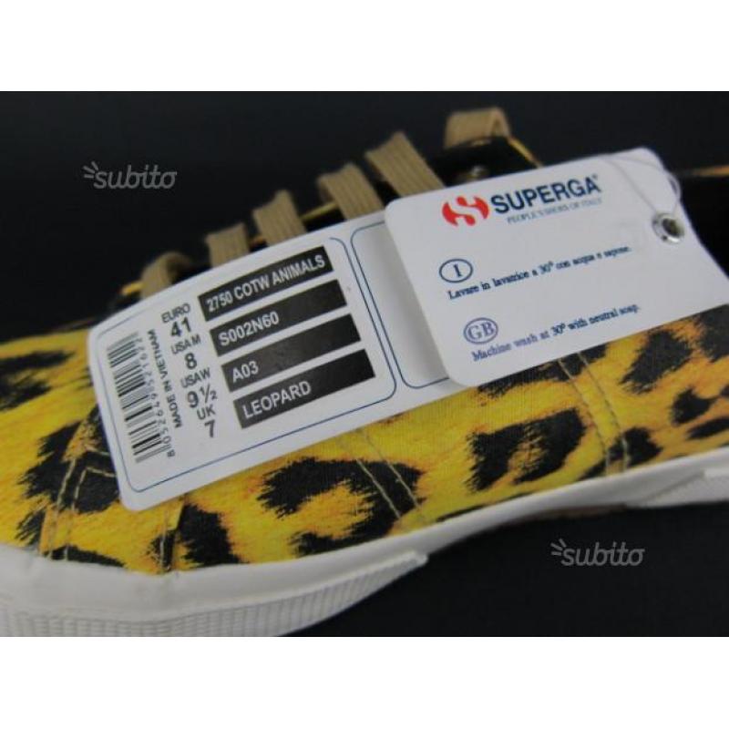 Superga modello 2750-cotw animals leopard