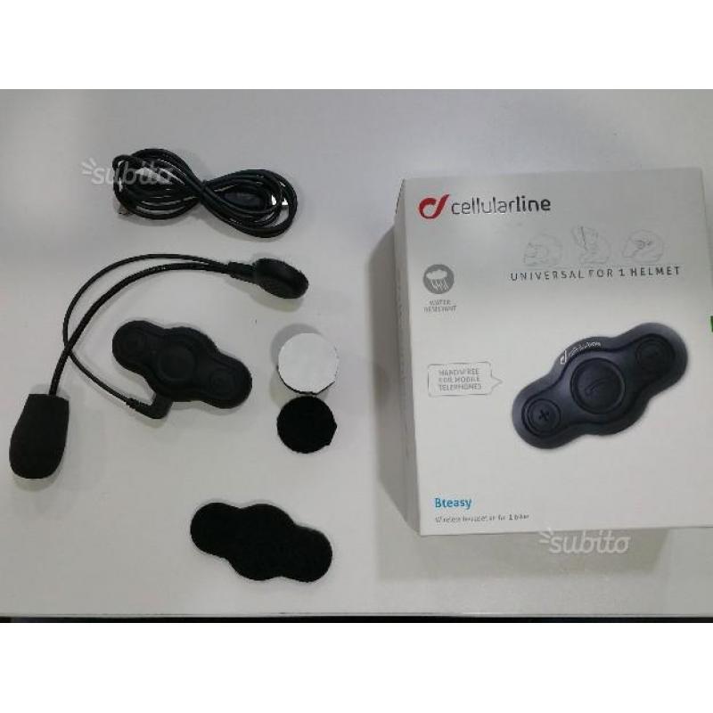 Auricolare per casco cellular line