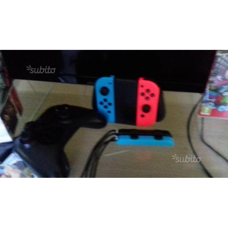 Nintendo switch con accessori